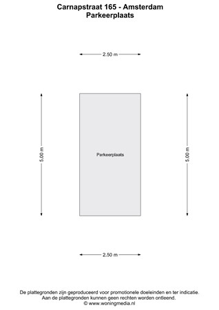 Plattegrond - Carnapstraat 165, 1062 KZ Amsterdam - Carnapstraat 165 - Amsterdam - Parkeerplaats - 2D.jpg